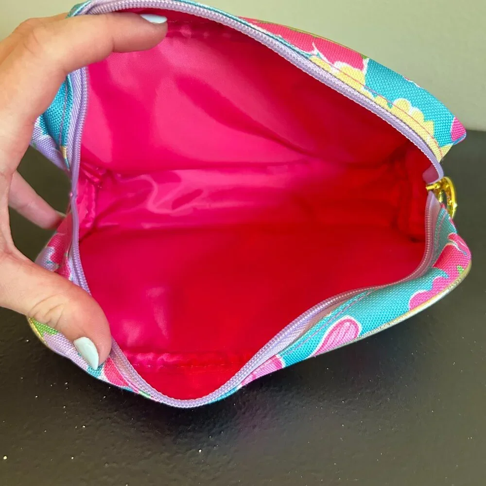 Lilly Pulitzer for Estee Lauder Makeup Bag Floral Cosmetic Pink Collab Cosmetics